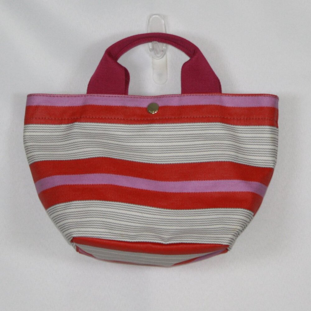 Authentic Fossil Keyper Tote Multicolor Striped C… - image 2